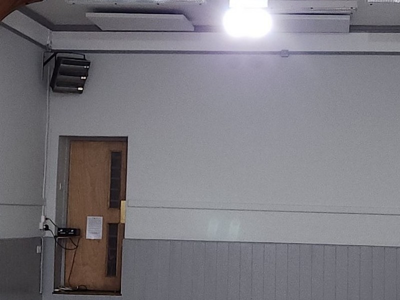 LED Lights in the main hall