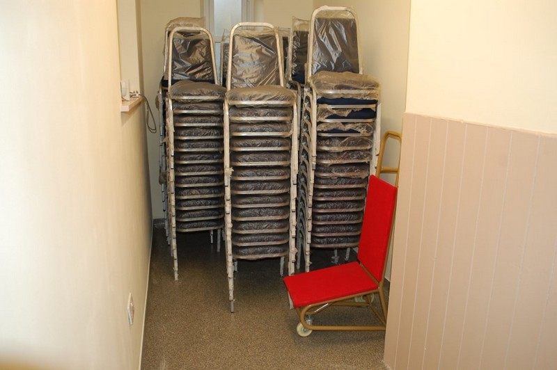 New padded chairs