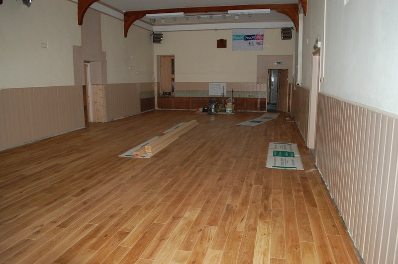 The completed Floor in the main hall