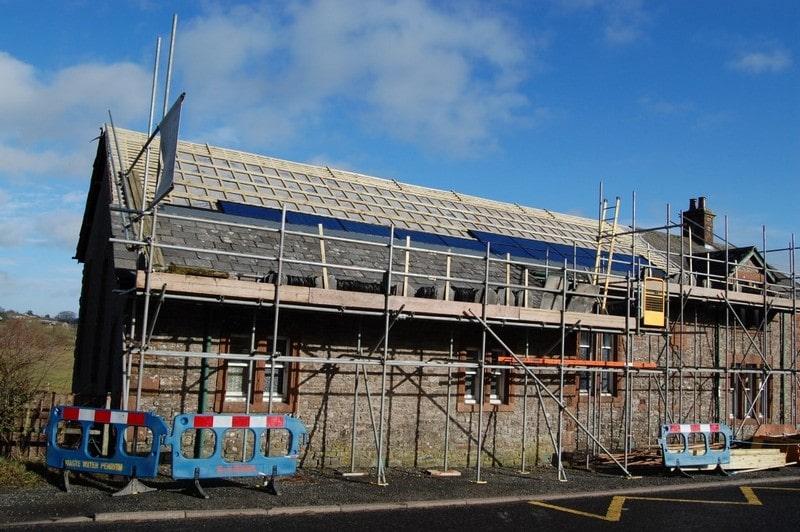 PV tiles were installed